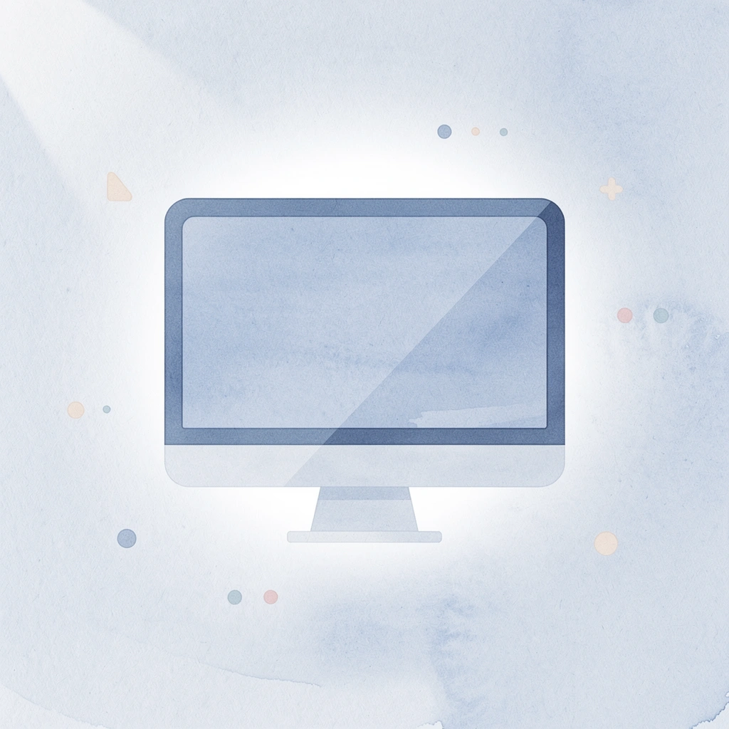 Computer monitor icon representing trading simulator unavailability