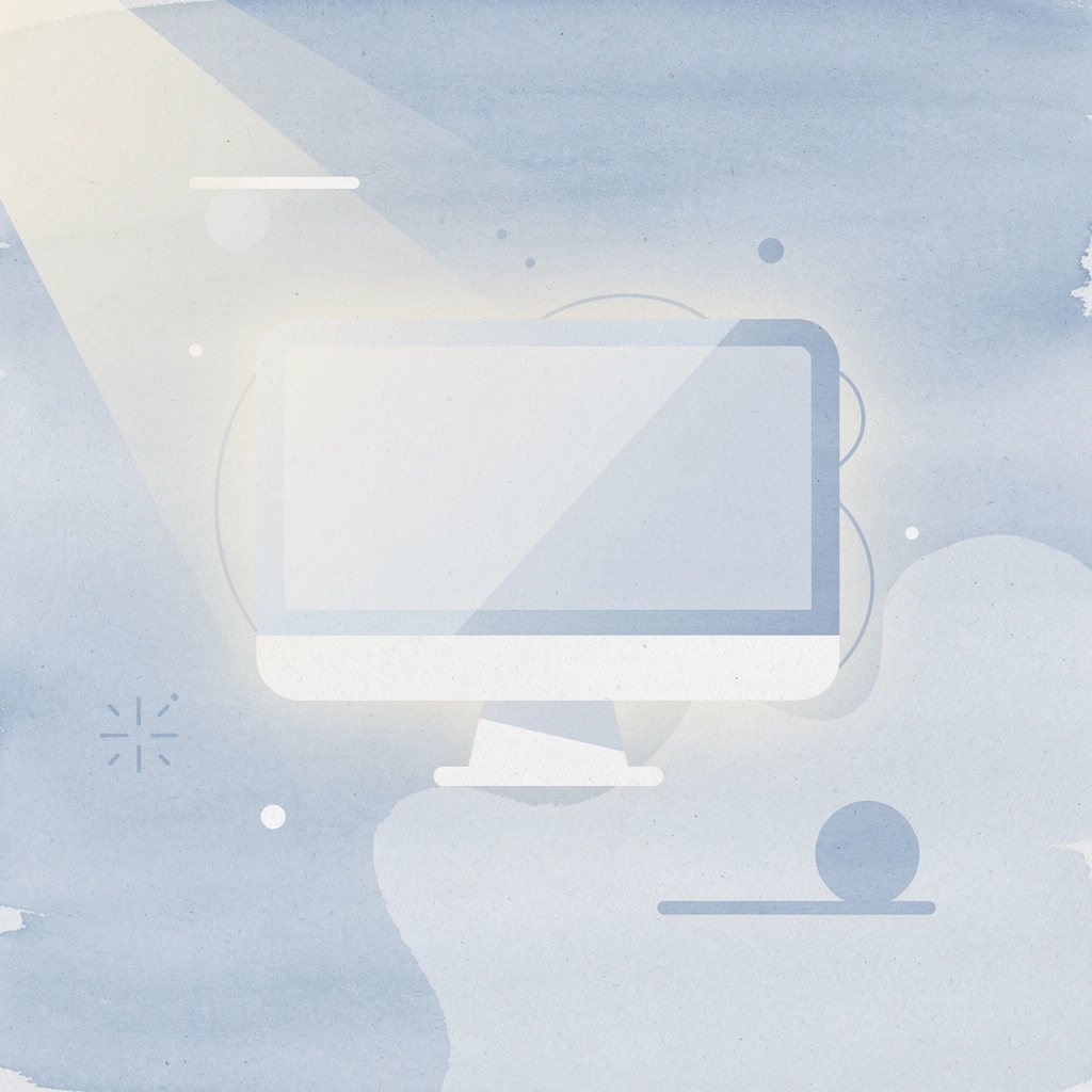 Monitor icon representing trading simulator interface