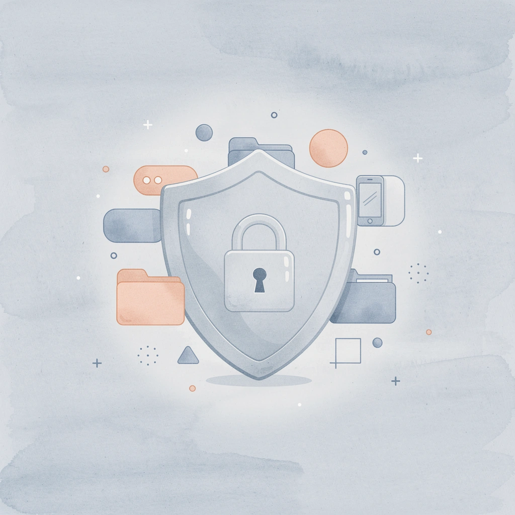 Shield protecting money representing zero financial risk in trading simulators