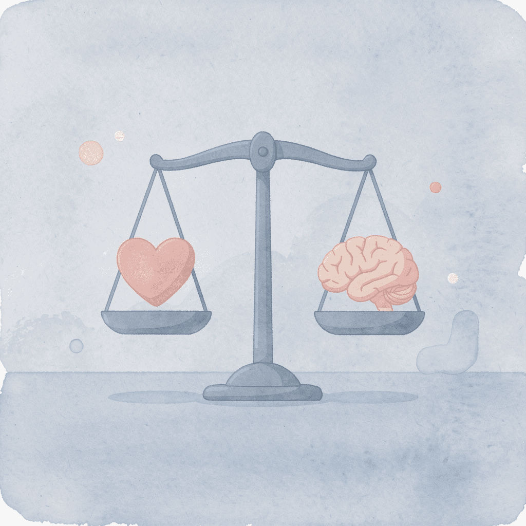 Scale comparing limited personal resources versus institutional capital backing
