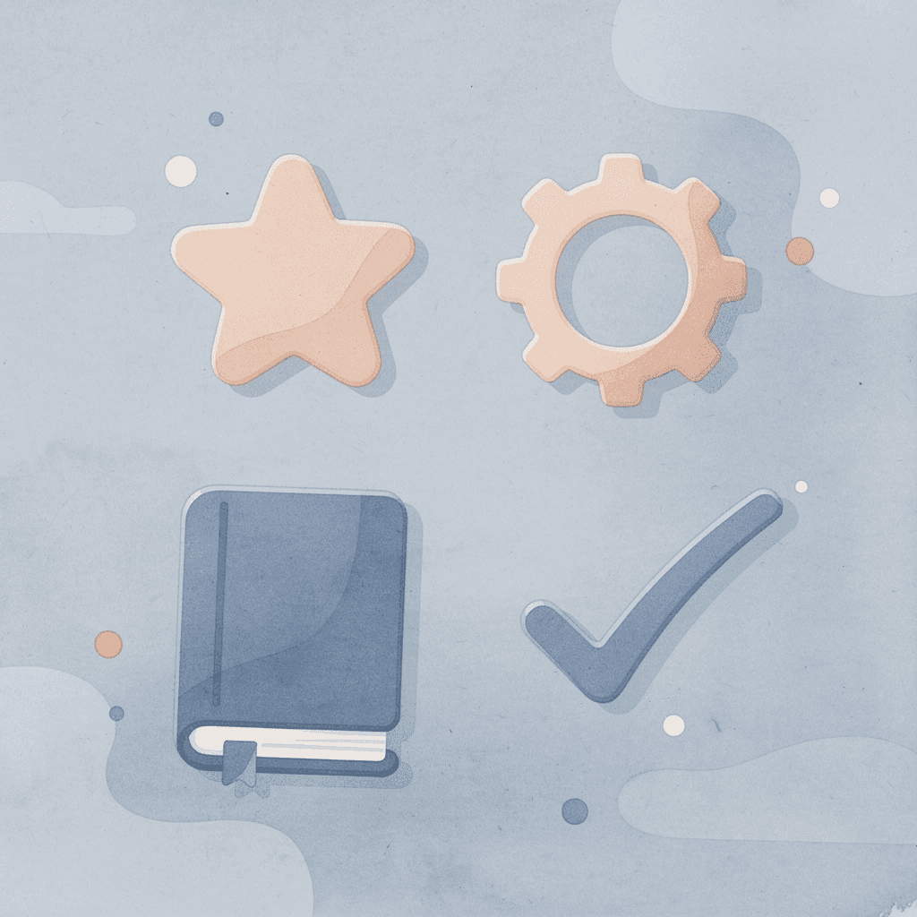 Four icons representing platform, security, funding, and understanding needed for crypto trading