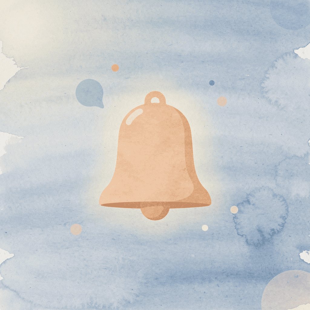 Notification bell icon representing crypto trading signal alerts