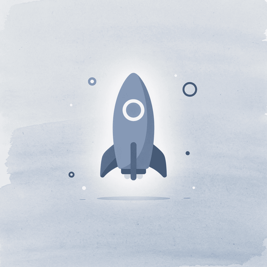 Rocket icon representing launch and growth potential