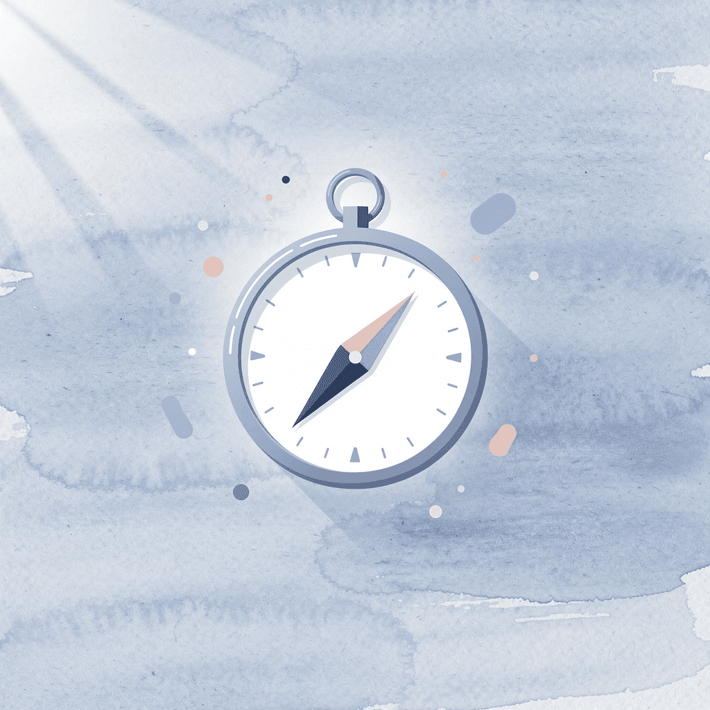 Compass icon representing trading signal guidance