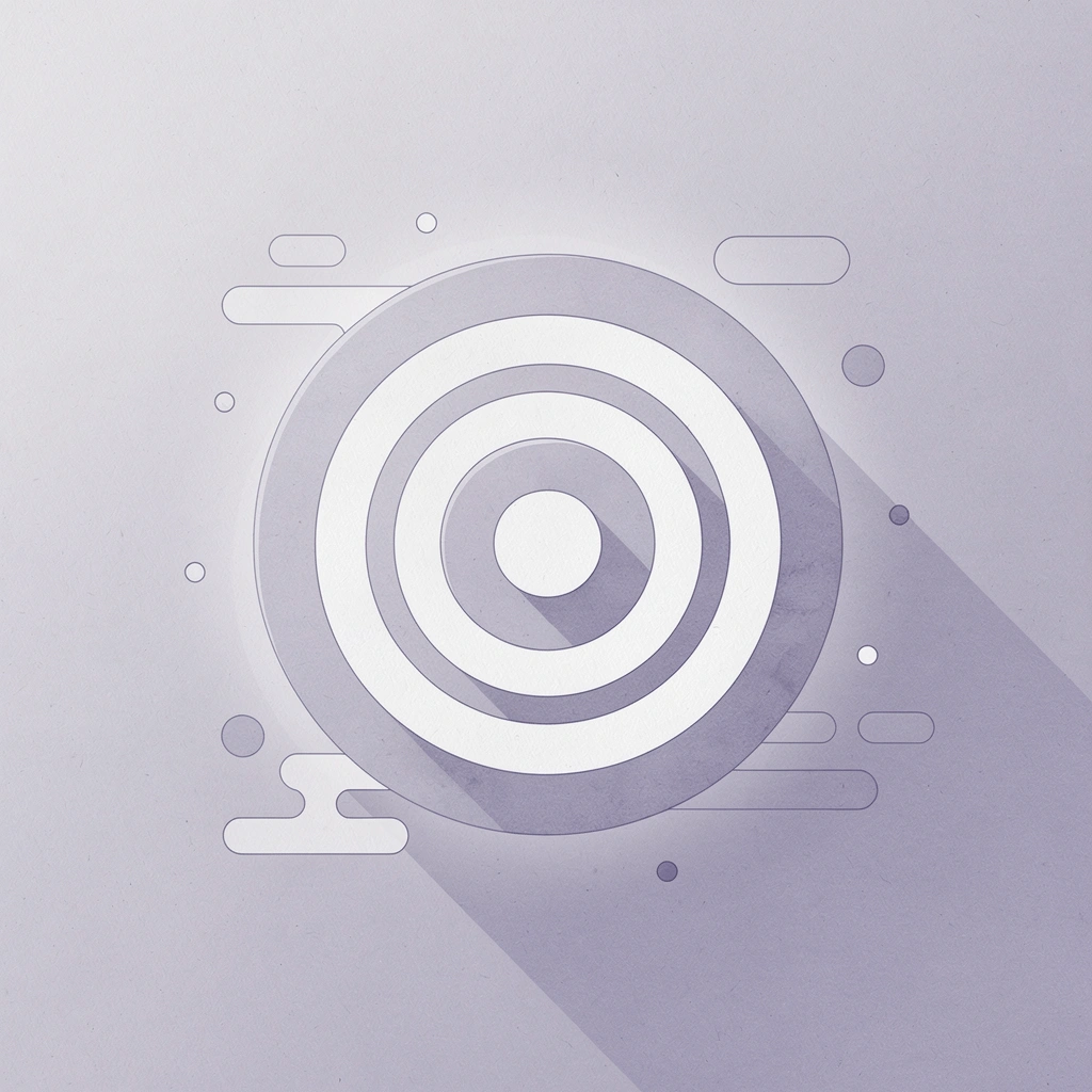 Target icon representing focused skill development in paper trading