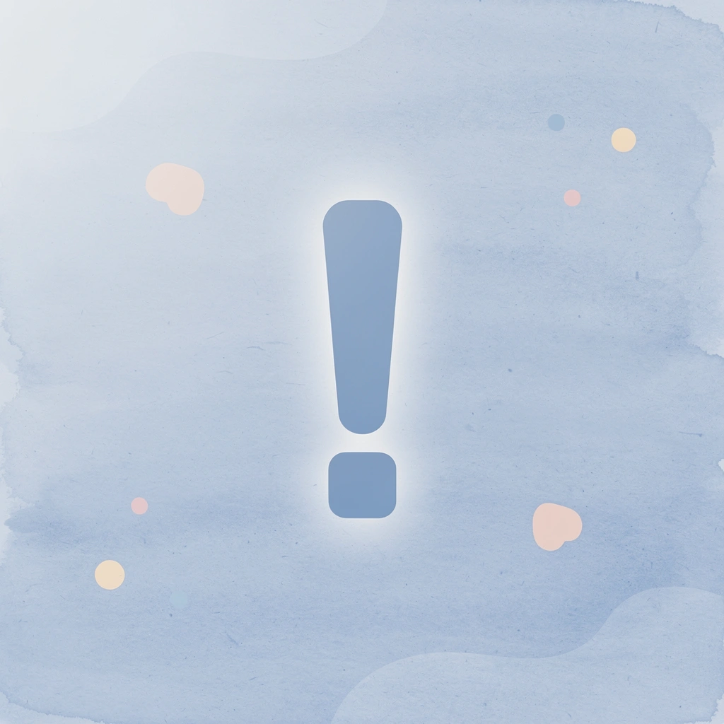 Warning exclamation mark highlighting emotional trading danger signs