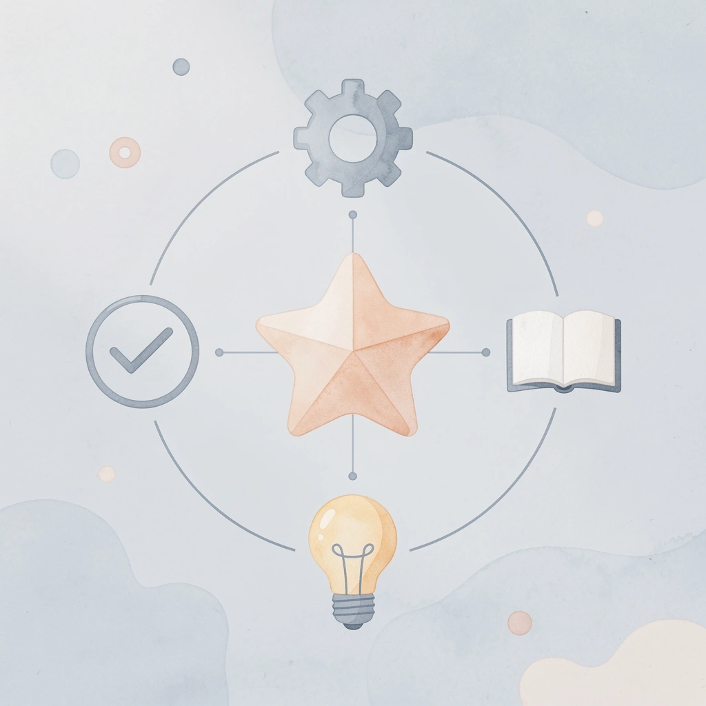 Brain icon surrounded by four trading emotions: fear, greed, impatience, and overconfidence