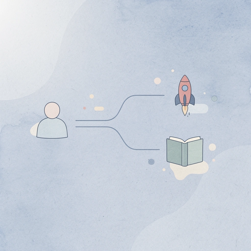 Trading path splitting into success and failure outcomes