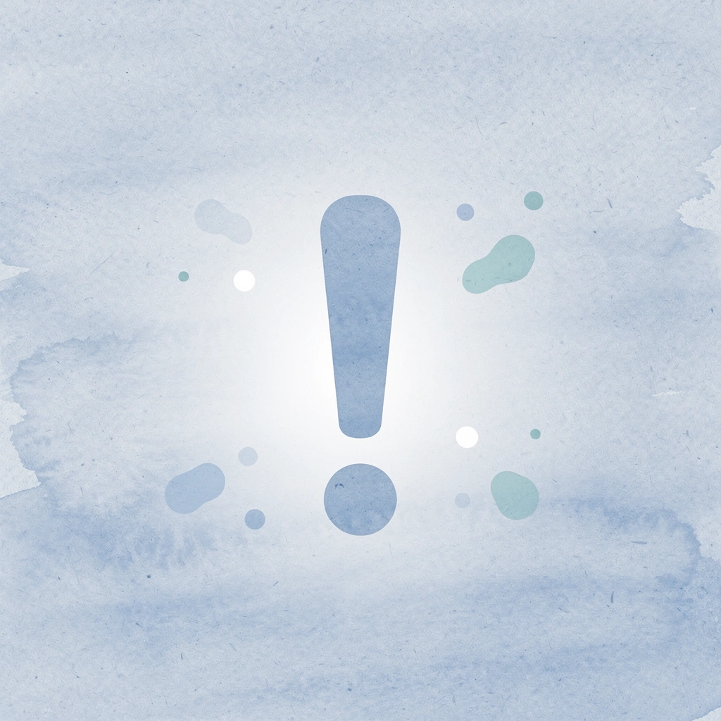 Exclamation mark highlighting common trading mistakes