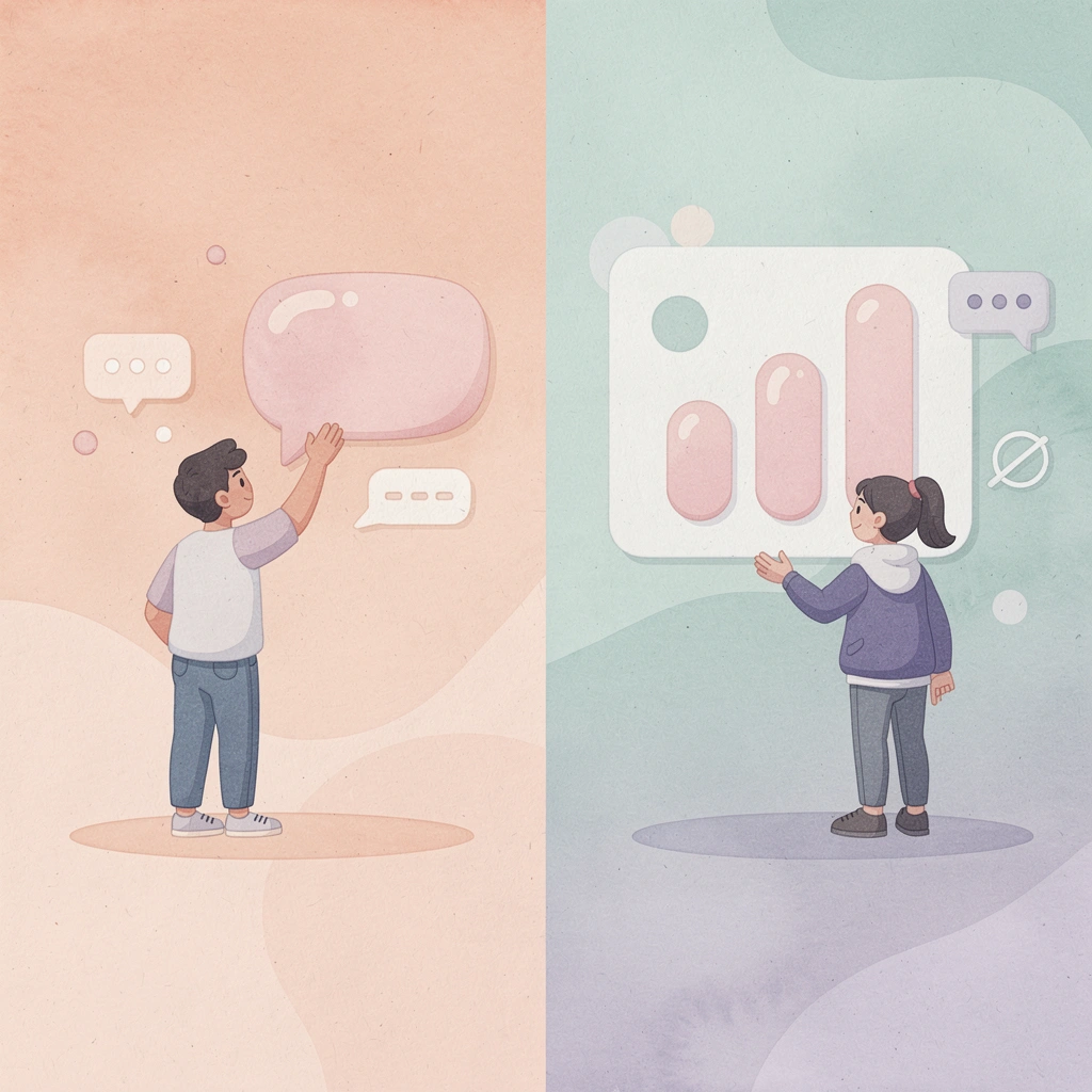Split scene showing disciplined trader versus emotional trader