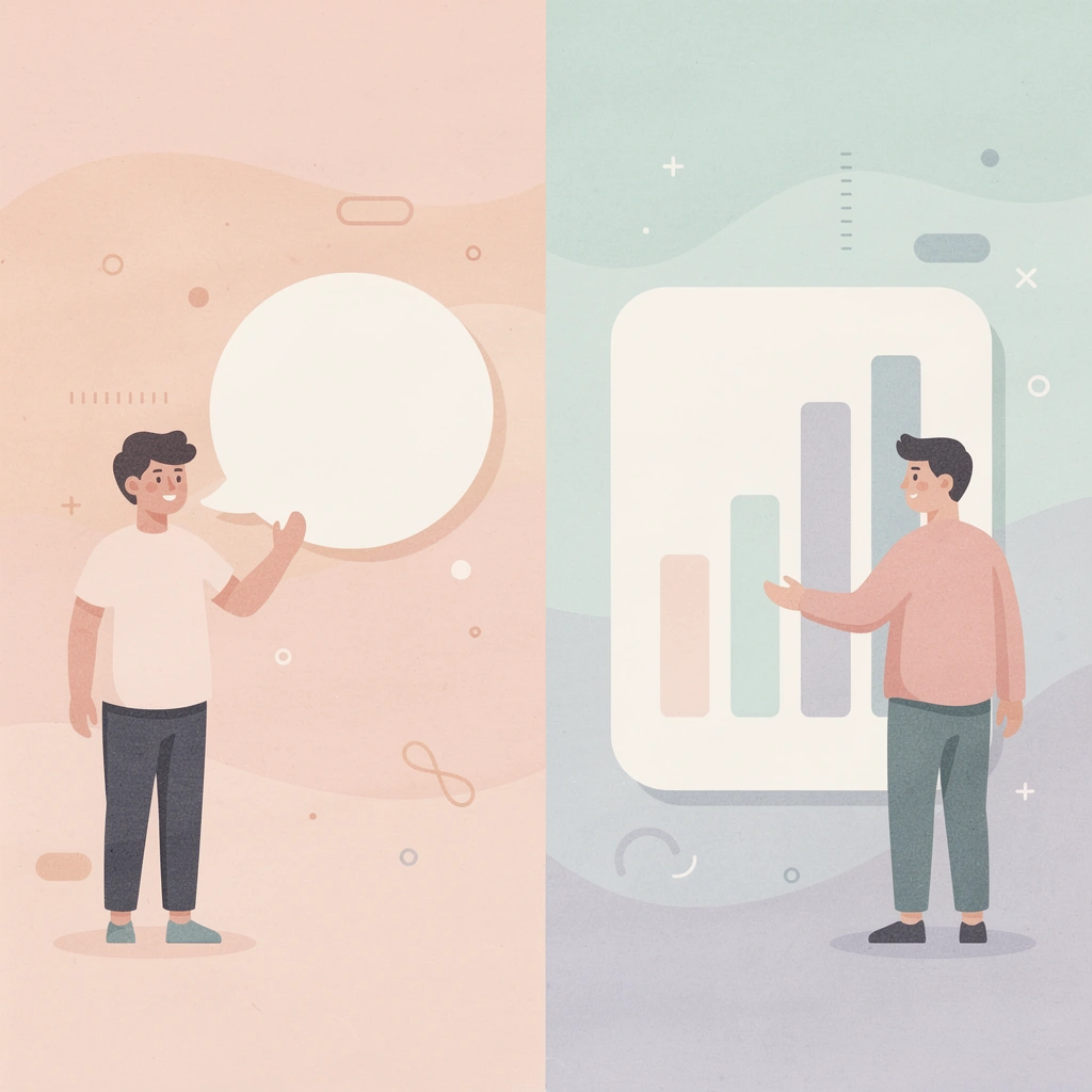 Split scene showing disciplined trader versus emotional trader
