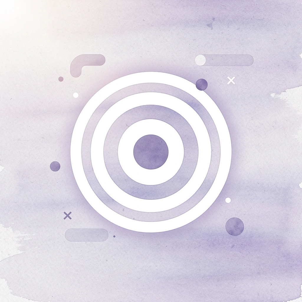 Target icon representing forward testing precision