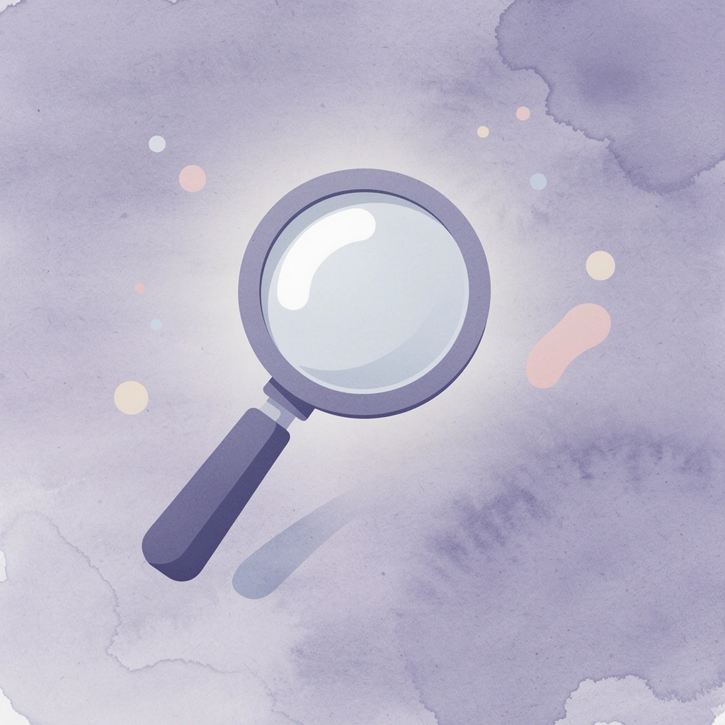 Magnifying glass icon representing forward testing validation