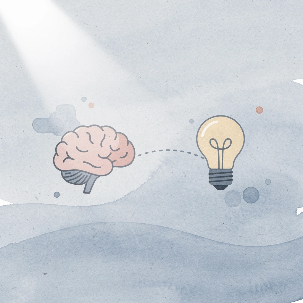 Brain and heart icons connected showing the psychological aspect of trading