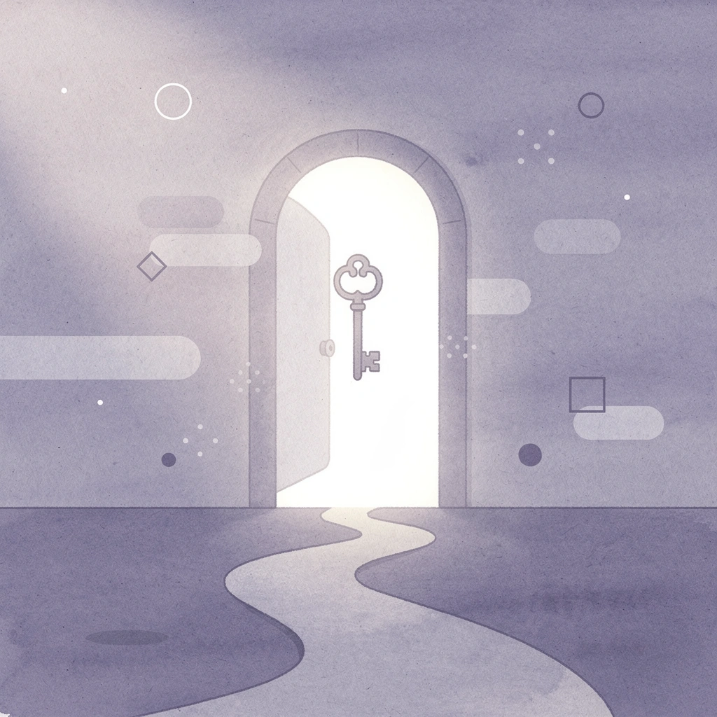 Gateway scene showing easy access to crypto trading without traditional barriers
