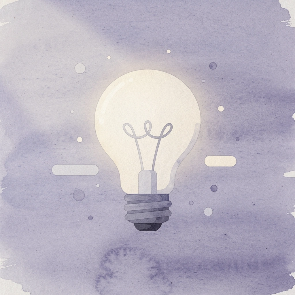 Lightbulb icon representing preparation and knowledge foundation