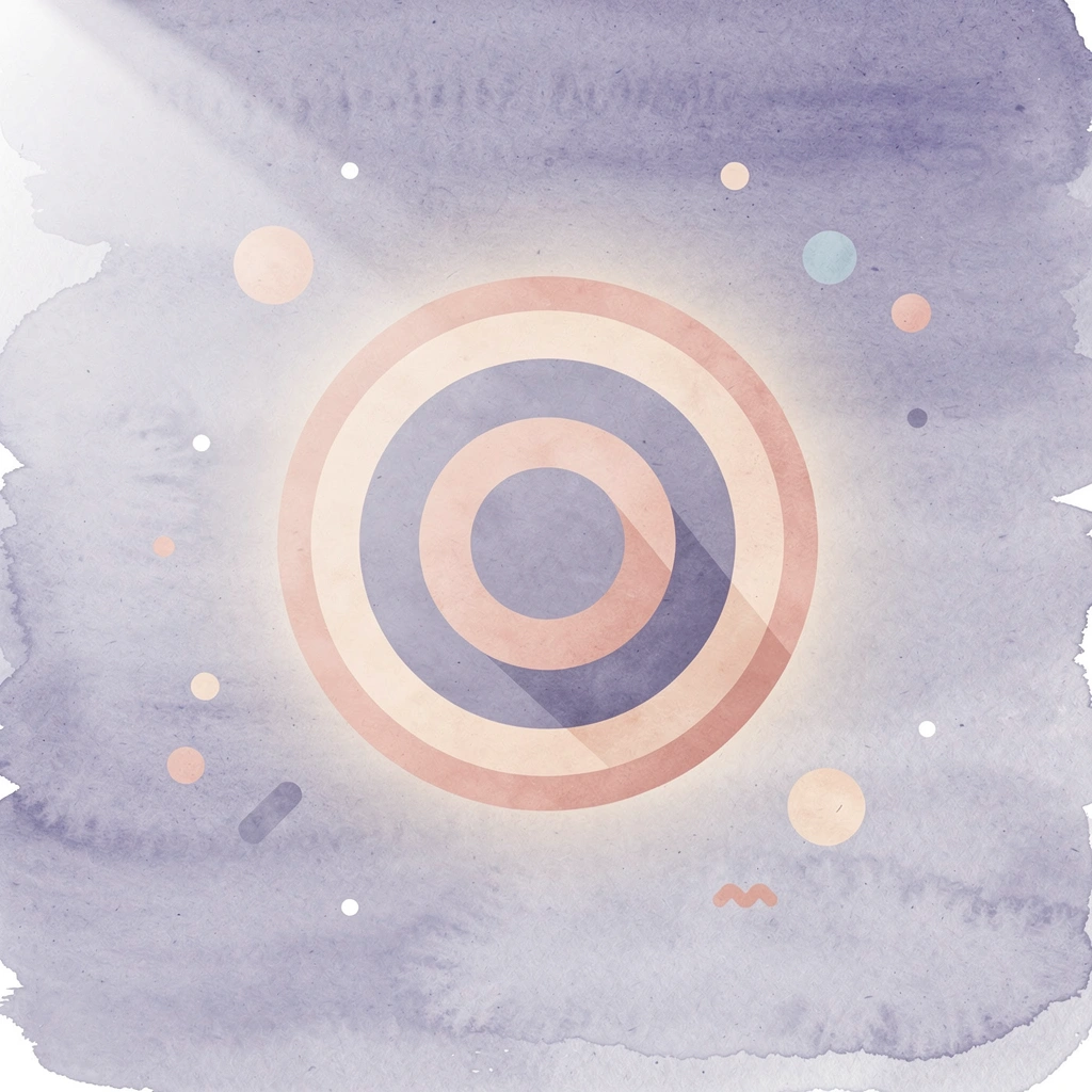 Target icon representing discipline and precision in trading