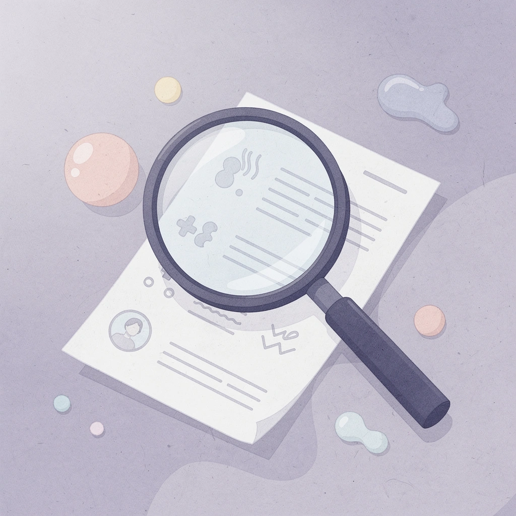 Magnifying glass examining repeated behavioral patterns in trading