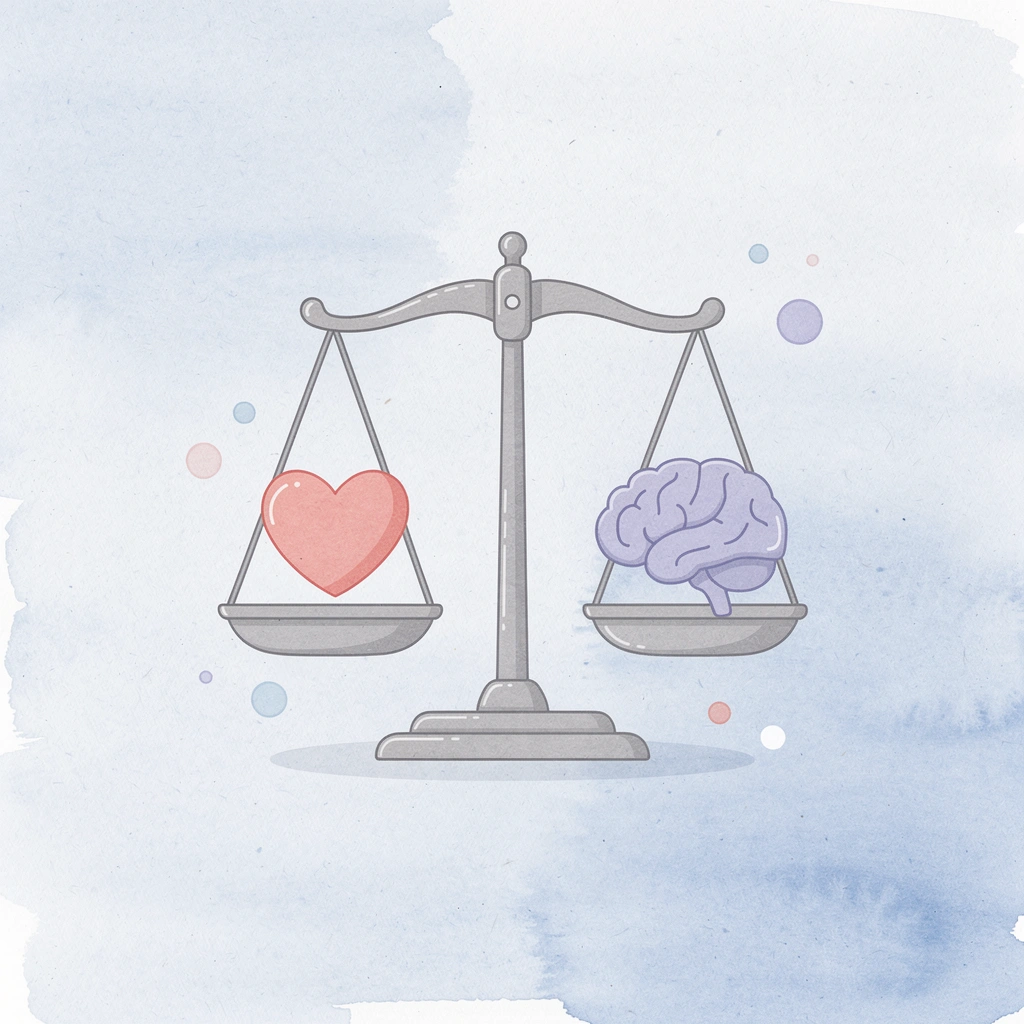 Balance scale icon showing risk versus reward trade-off