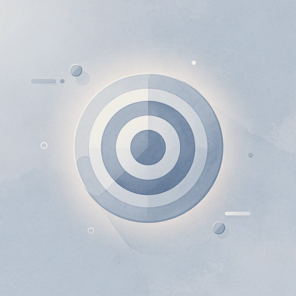 Target icon representing the precision of the risk-reward ratio in trading