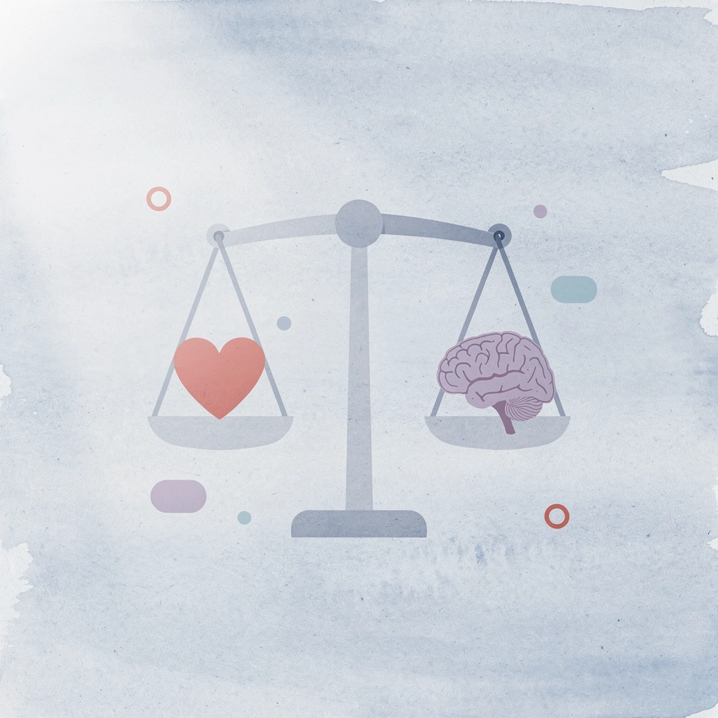 Balance scale icon showing risk versus reward trade-off