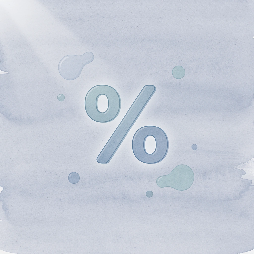 Percentage sign icon representing the 1% risk rule per trade