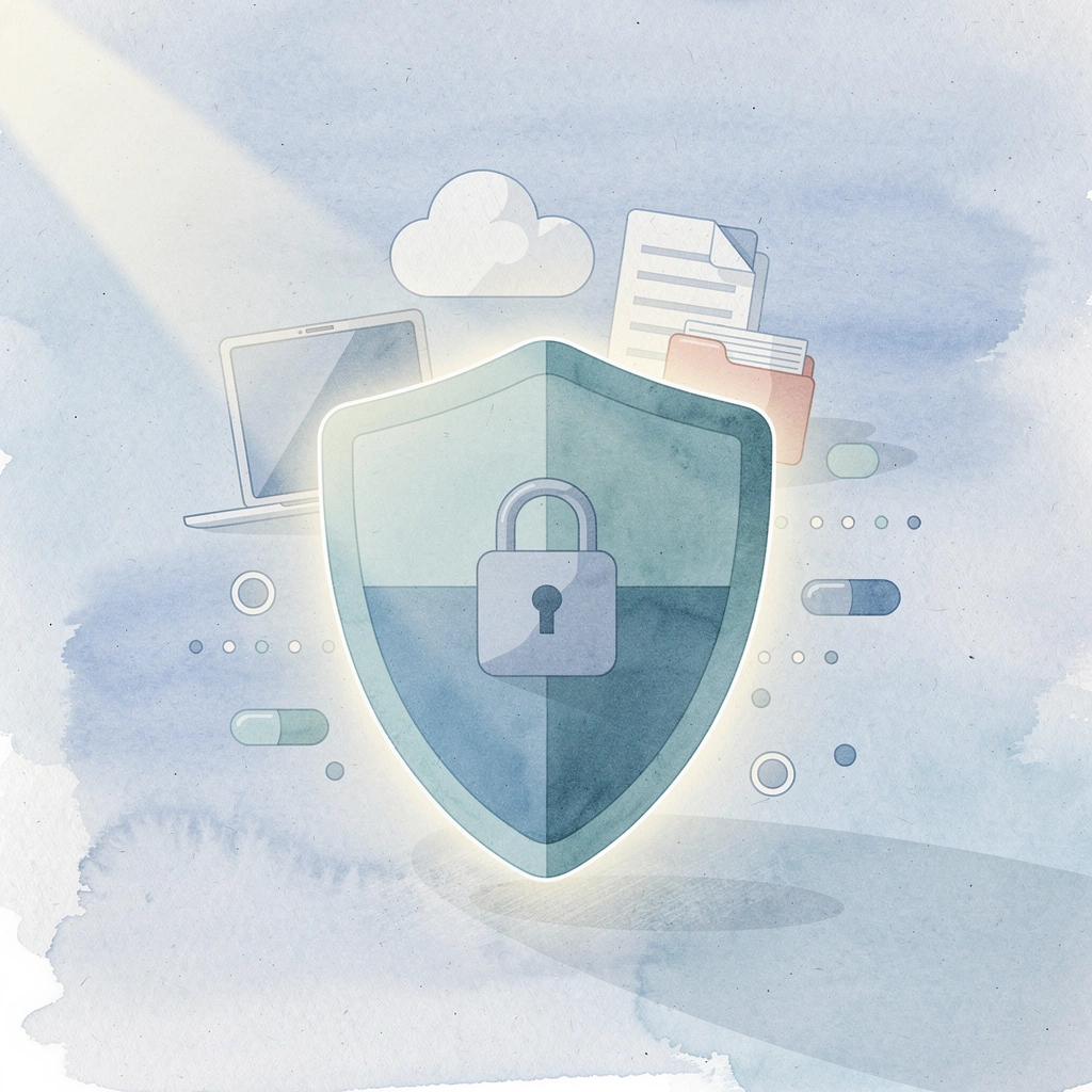 Shield protecting a crypto wallet representing risk management in trading