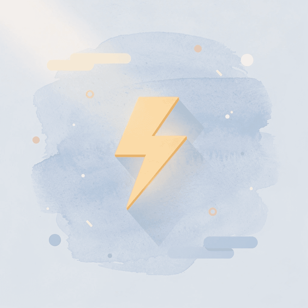 Lightning bolt icon representing the speed of algorithmic trading