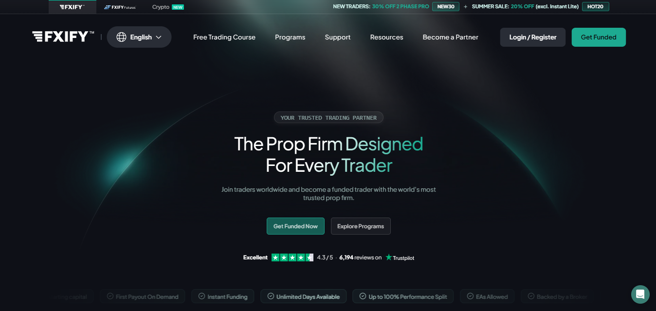 5. FXIFY: Top Choice for Broker-Backed Execution