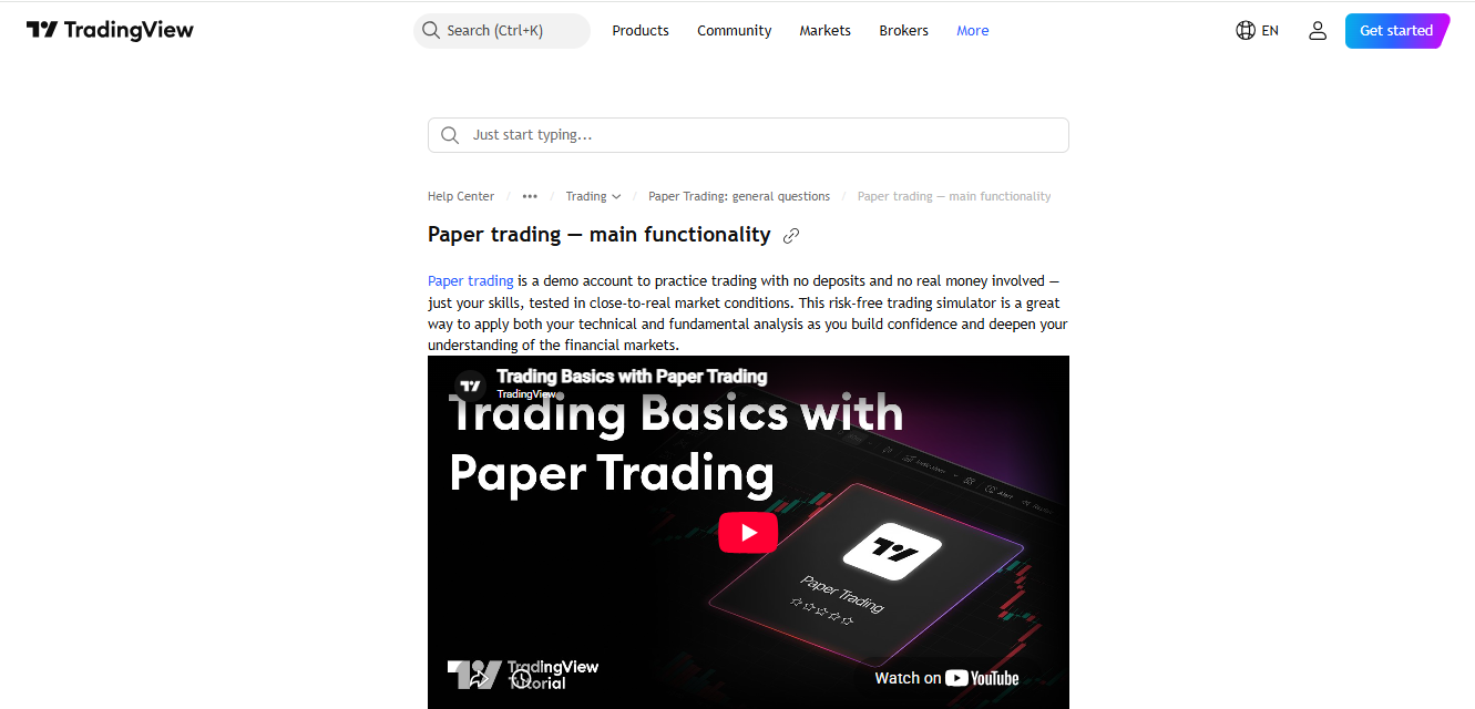 12. TradingView Paper Trading