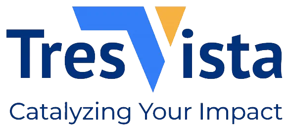 Tresvista logo with the tagline Catalyzing Your Impact.