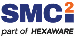 SMCi² part of Nexxware logo with blue and orange text on transparent background.