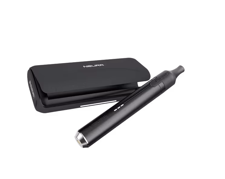 Product images of Neura Pocket Charger and UNPLUG device displayed on bright backgrounds.