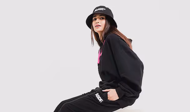 A collage of lifestyle images featuring diverse individuals wearing ASDF merchandise and using ASDF products.