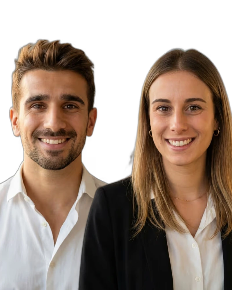 Portraits de Romane Degeorges et David Khazaei