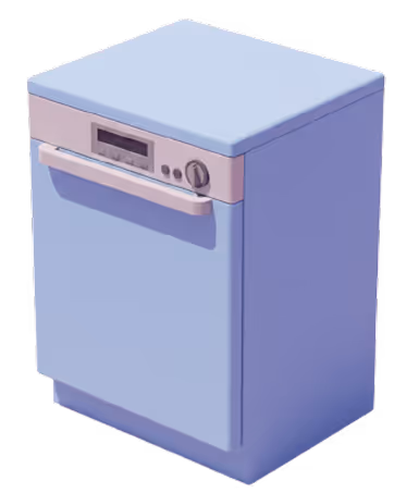 dishwasher 3d image