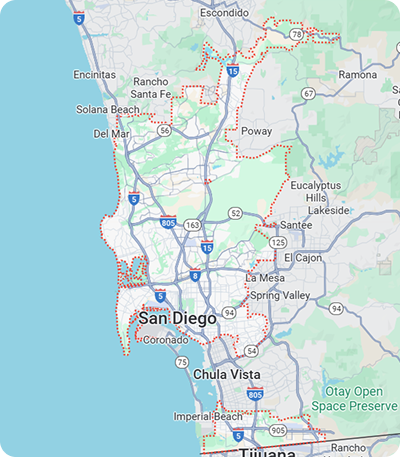 san diego map