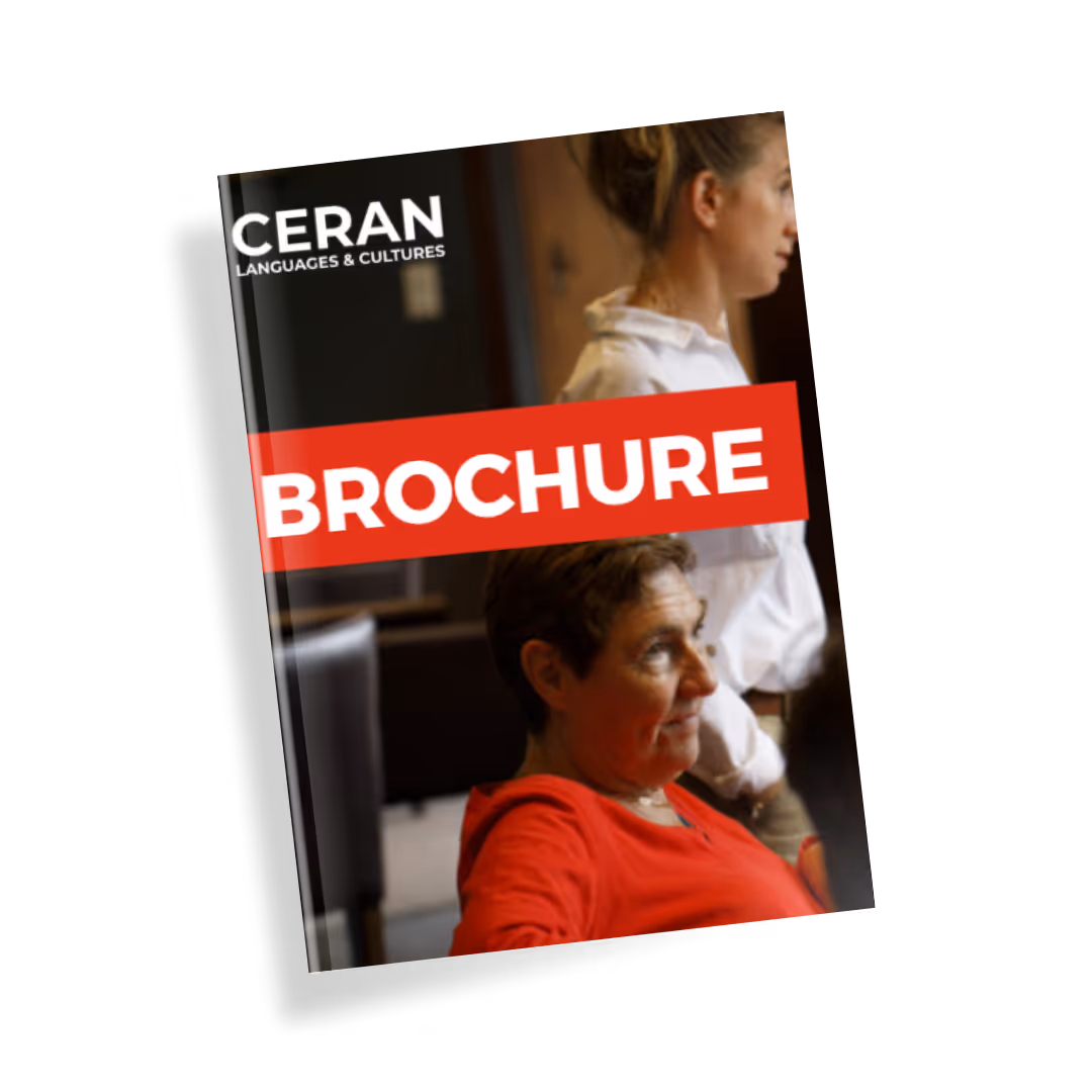 CERAN-brochure over taalonderdompelingscursussen voor individuen