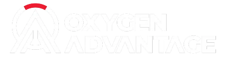 The Oxygen Advantage logo, featuring a stylized letter "A" icon and bold black text.