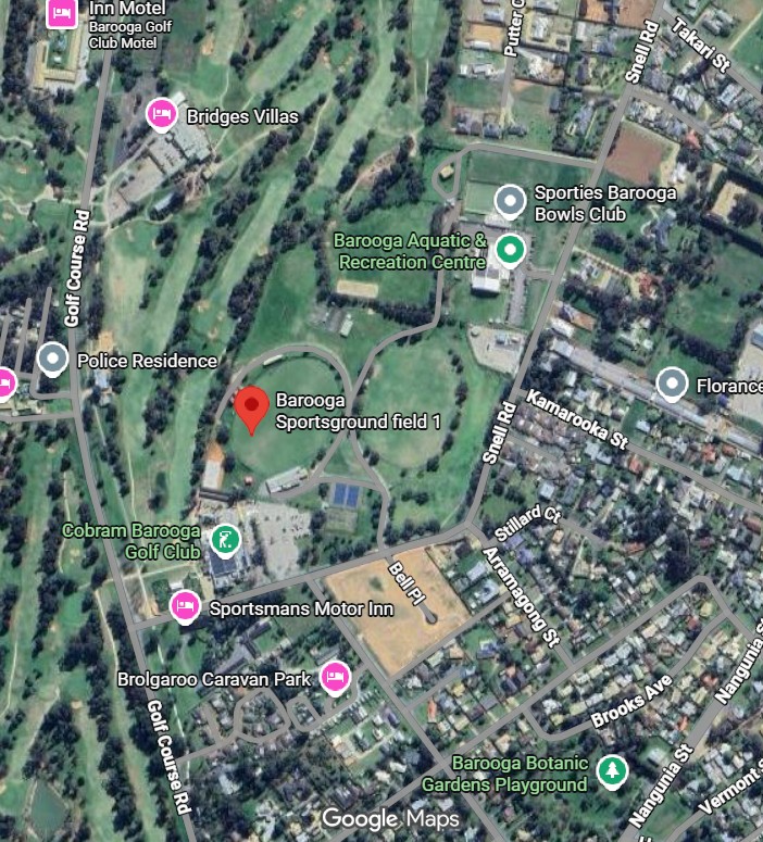 Link to Google Maps of Barooga Football Netball Club