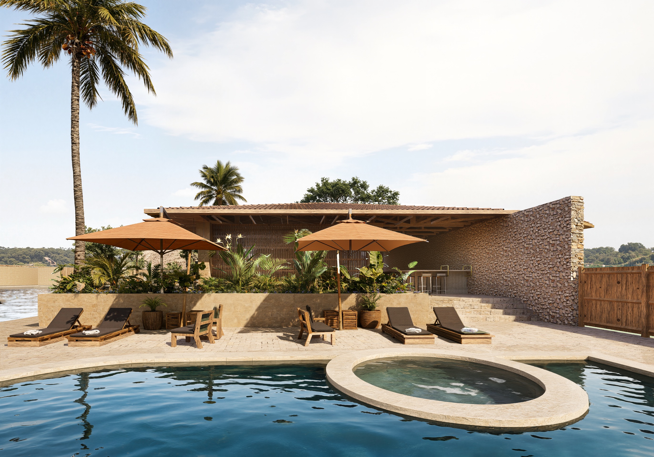 Laseiru area vizualization done by architect.