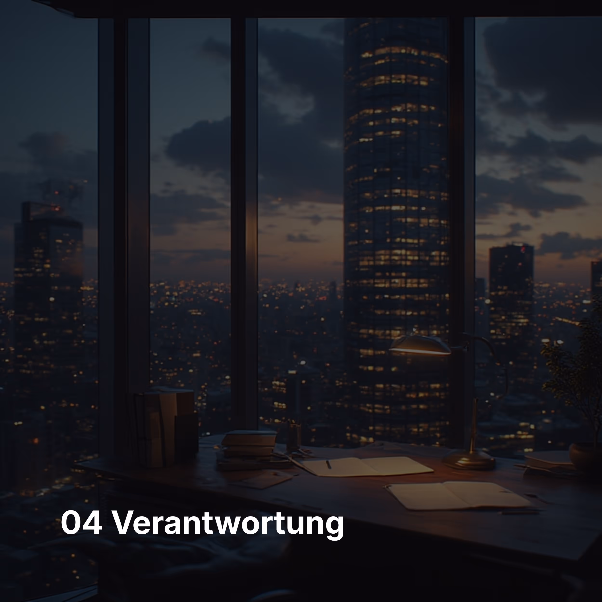 Foto inklusive Abstraktes Logo und Verantwortung Schritfzug