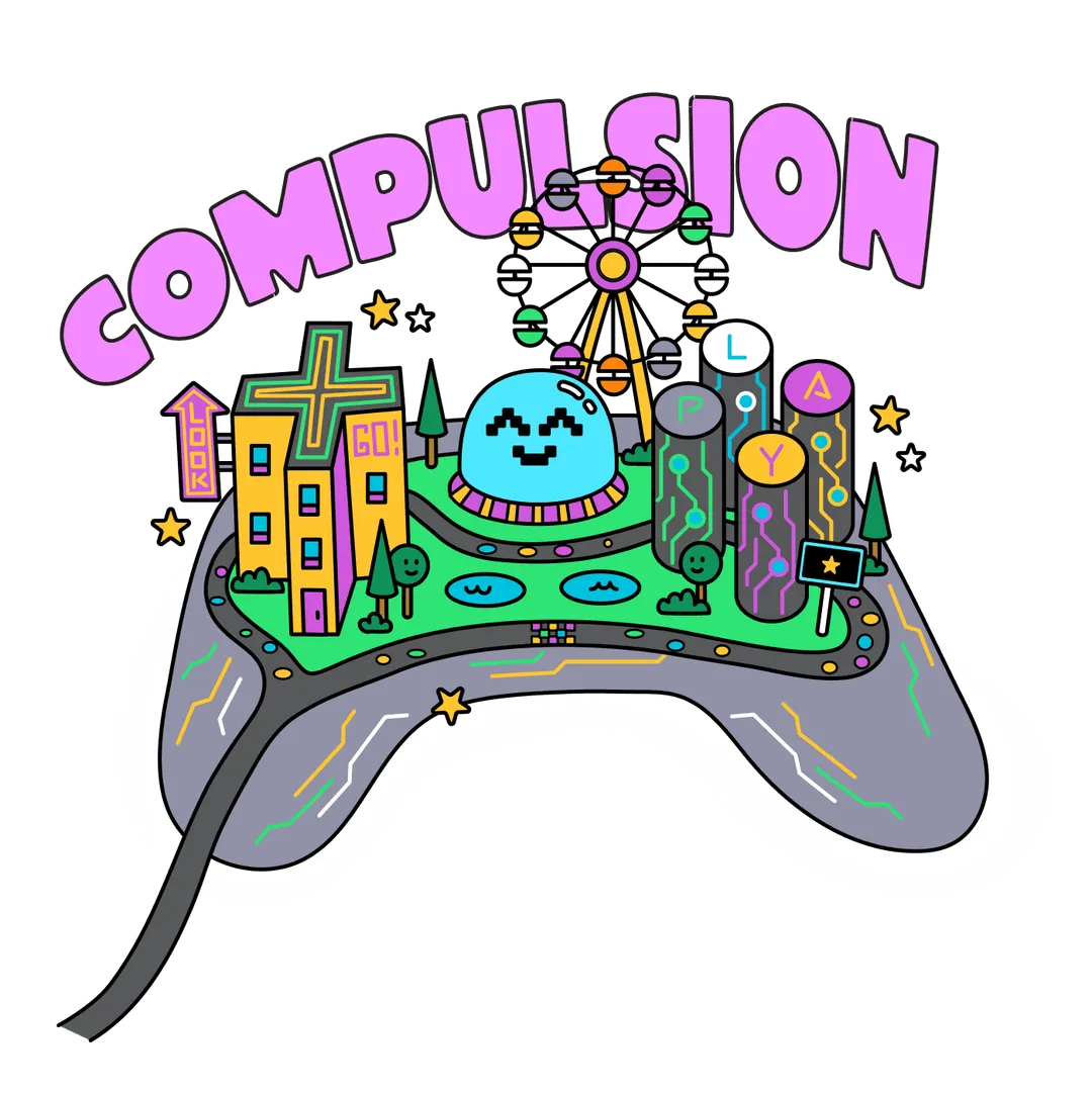 Compulsion island illustration.