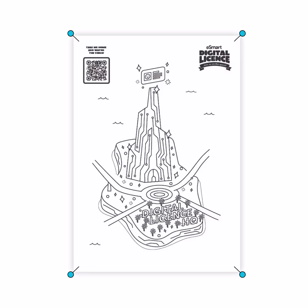 An illustration of the eSmart digital licence island worksheet.