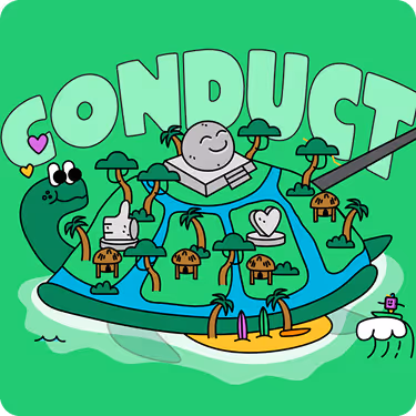Three overlapping pages of an educational activity titled 'Online Contact: A Conscience Alley Activity' from the eSmart Digital Licence program, featuring instructions, colorful illustrations, and QR code.