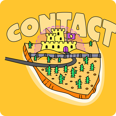 Three overlapping pages of an educational activity titled 'Online Contact: A Conscience Alley Activity' from the eSmart Digital Licence program, featuring instructions, colorful illustrations, and QR code.