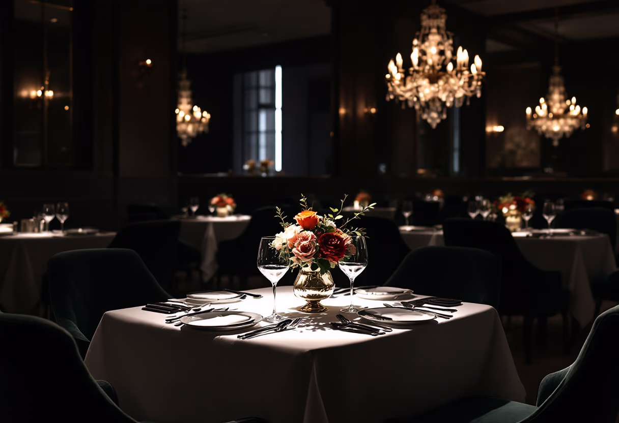 image of the restaurant interior (for a fine dining restaurant)