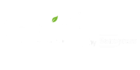 Logo von record mit grünem Blatt über dem Buchstaben o und Text „Enhanced - the sustainable LP“; daneben Text „by Sonopress“.