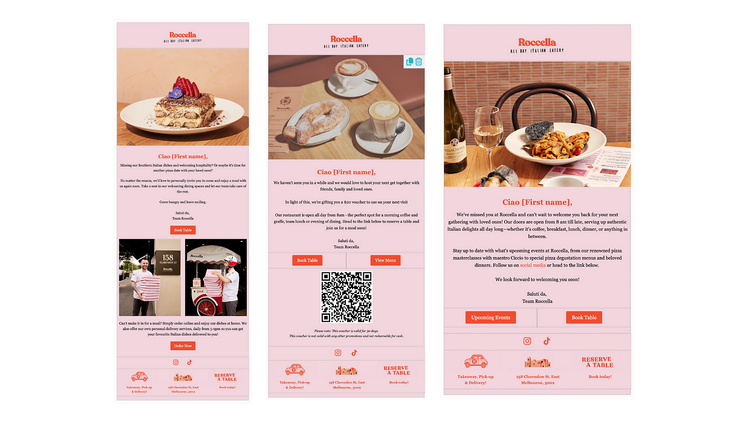 Roccella Italian Revisit Email Automation Series
