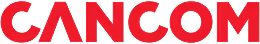 Rotes CANCOM-Logo in Großbuchstaben auf weißem Hintergrund.